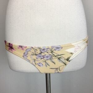 Triangl Tan Floral Swim Bottoms Small